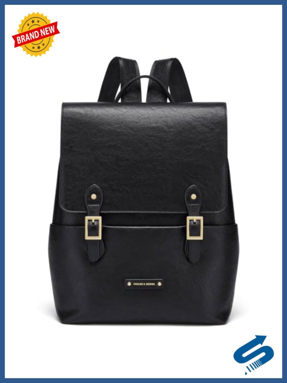 Genuine Leather & Vegan Leather Women's Fashion Backpack Purse Travel Bag